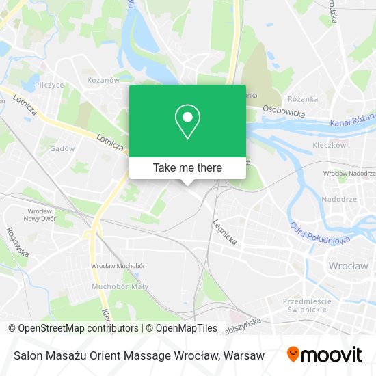 Salon Masażu Orient Massage Wrocław map