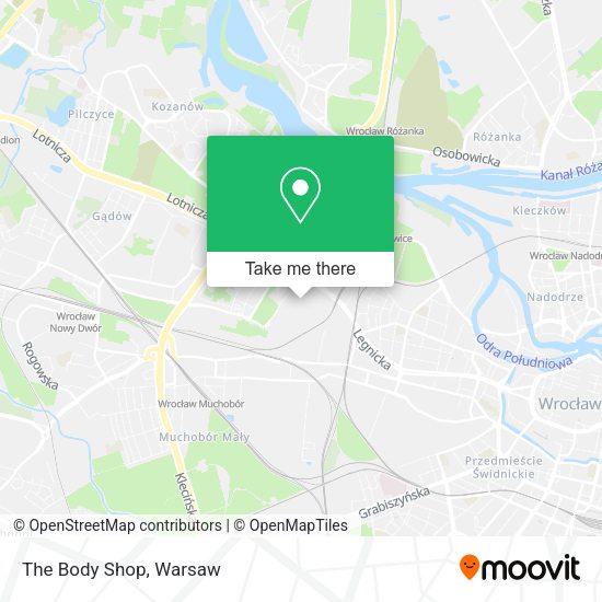 The Body Shop map