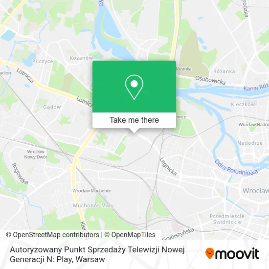 Карта Autoryzowany Punkt Sprzedaży Telewizji Nowej Generacji N: Play