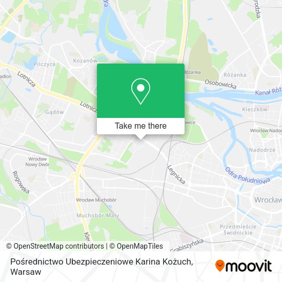 Pośrednictwo Ubezpieczeniowe Karina Kożuch map