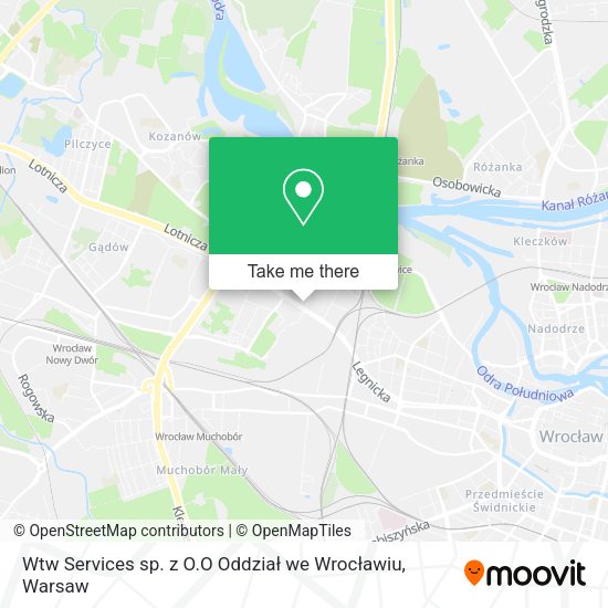 Карта Wtw Services sp. z O.O Oddział we Wrocławiu