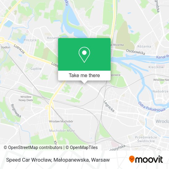 Speed Car Wrocław, Małopanewska map