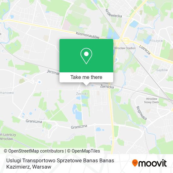 Карта Uslugi Transportowo Sprzetowe Banas Banas Kazimierz