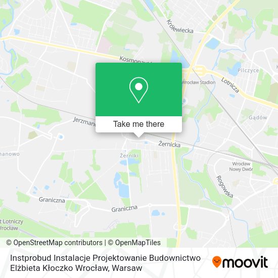 Instprobud Instalacje Projektowanie Budownictwo Elżbieta Kłoczko Wrocław map