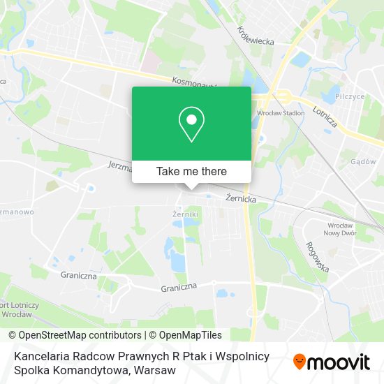 Kancelaria Radcow Prawnych R Ptak i Wspolnicy Spolka Komandytowa map