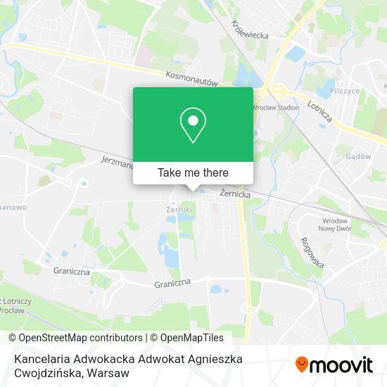 Kancelaria Adwokacka Adwokat Agnieszka Cwojdzińska map