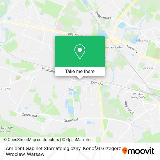 Amident Gabinet Stomatologiczny. Konofal Grzegorz Wrocław map