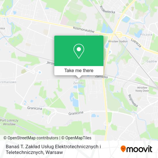 Карта Banaś T. Zakład Usług Elektrotechnicznych i Teletechnicznych