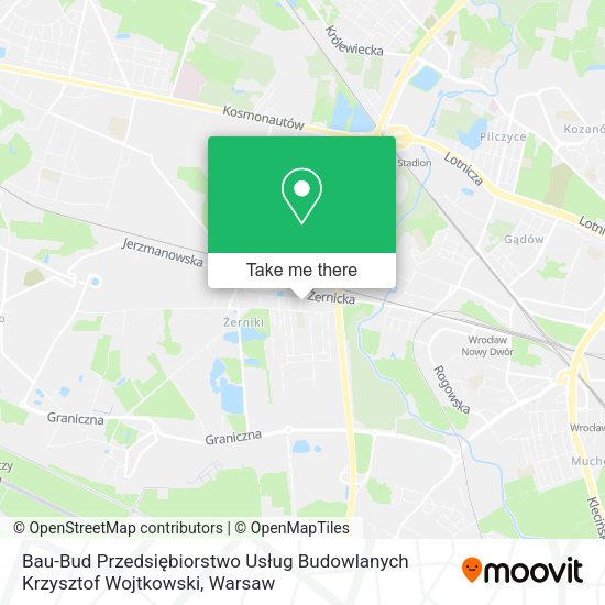 Bau-Bud Przedsiębiorstwo Usług Budowlanych Krzysztof Wojtkowski map