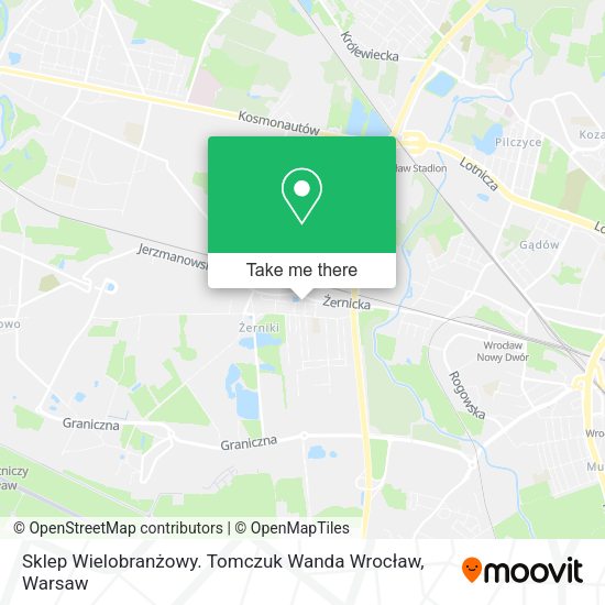 Sklep Wielobranżowy. Tomczuk Wanda Wrocław map