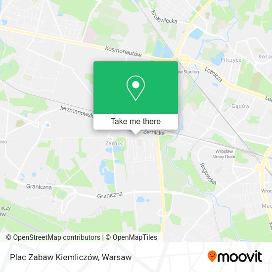 Карта Plac Zabaw Kiemliczów