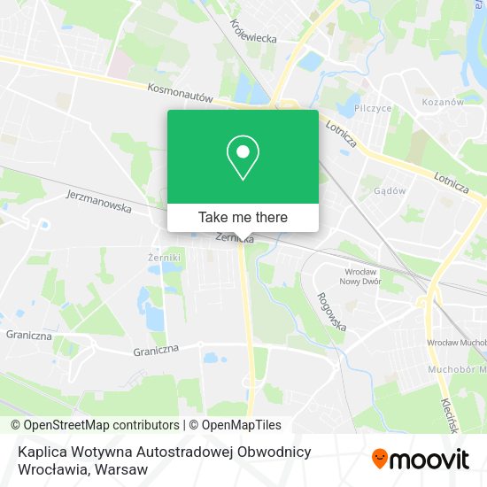 Kaplica Wotywna Autostradowej Obwodnicy Wrocławia map