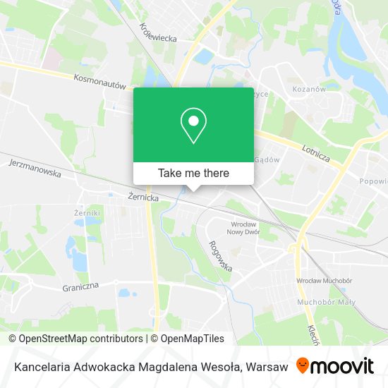 Kancelaria Adwokacka Magdalena Wesoła map