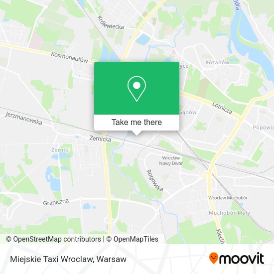 Miejskie Taxi Wroclaw map