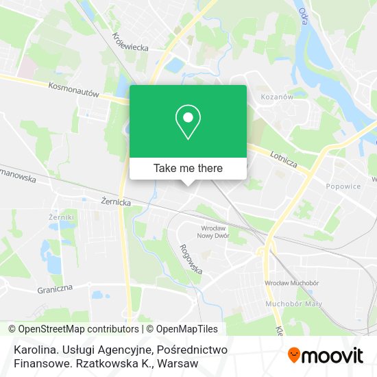 Karolina. Usługi Agencyjne, Pośrednictwo Finansowe. Rzatkowska K. map