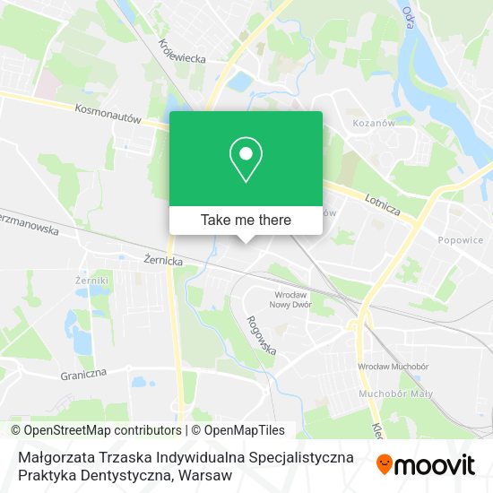 Małgorzata Trzaska Indywidualna Specjalistyczna Praktyka Dentystyczna map