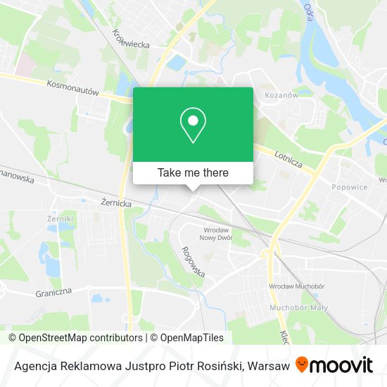 Agencja Reklamowa Justpro Piotr Rosiński map