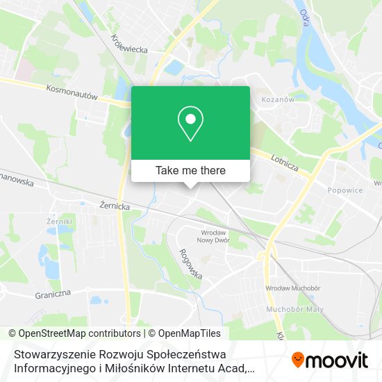 Stowarzyszenie Rozwoju Społeczeństwa Informacyjnego i Miłośników Internetu Acad map