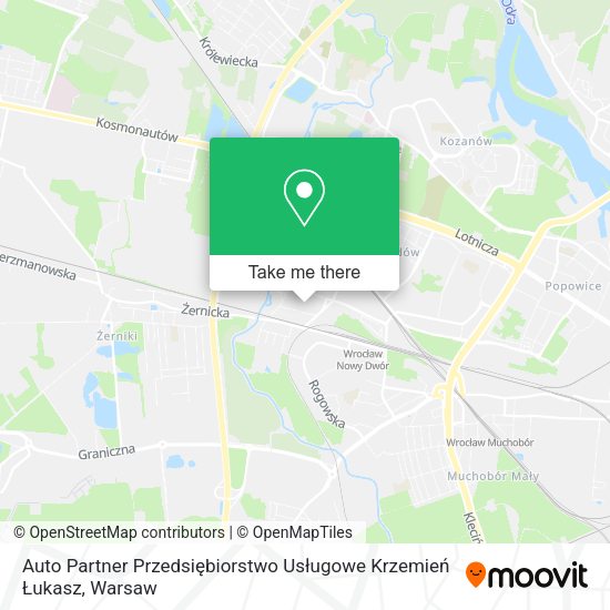 Карта Auto Partner Przedsiębiorstwo Usługowe Krzemień Łukasz