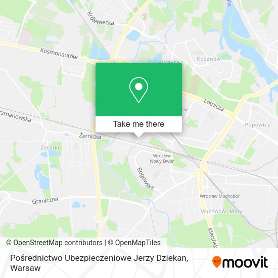 Pośrednictwo Ubezpieczeniowe Jerzy Dziekan map