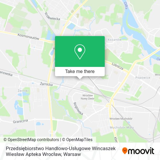 Przedsiębiorstwo Handlowo-Usługowe Wincaszek Wiesław Apteka Wrocław map