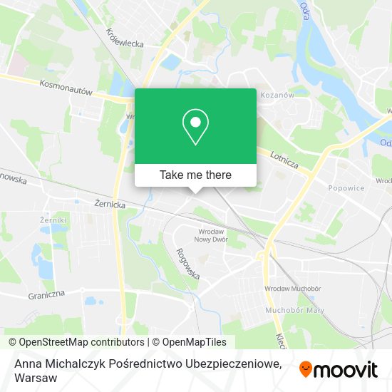 Anna Michalczyk Pośrednictwo Ubezpieczeniowe map