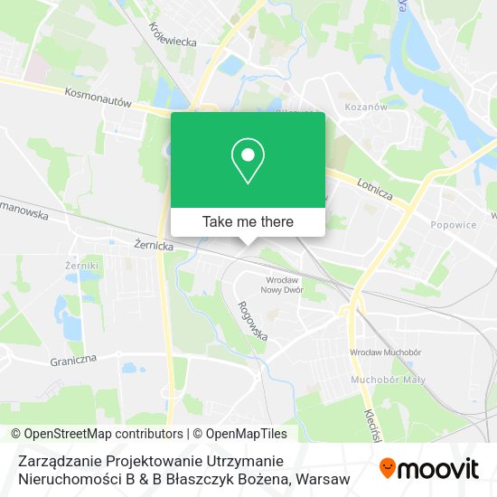 Zarządzanie Projektowanie Utrzymanie Nieruchomości B & B Błaszczyk Bożena map