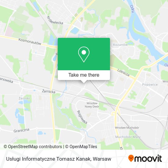 Usługi Informatyczne Tomasz Kanak map