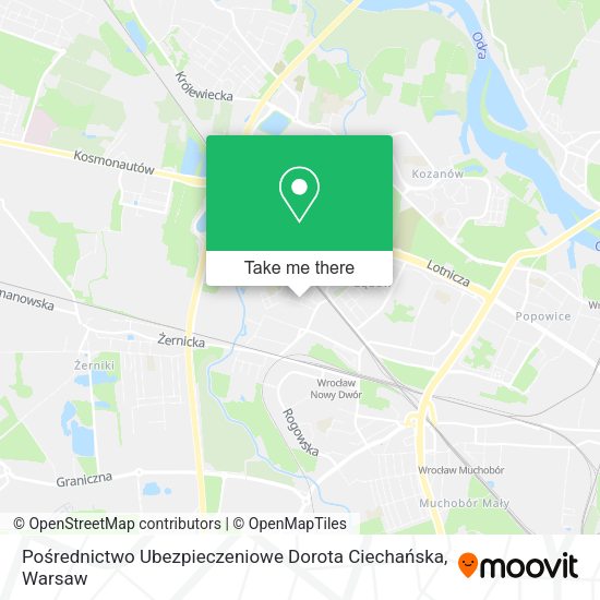 Pośrednictwo Ubezpieczeniowe Dorota Ciechańska map