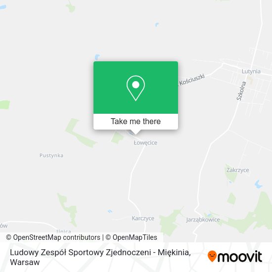 Ludowy Zespół Sportowy Zjednoczeni - Miękinia map