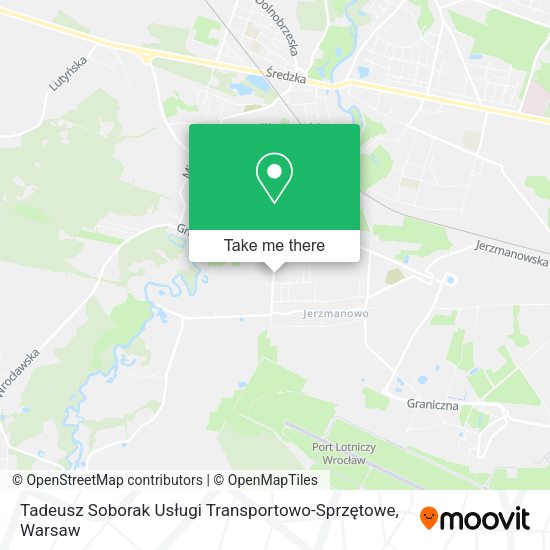 Tadeusz Soborak Usługi Transportowo-Sprzętowe map