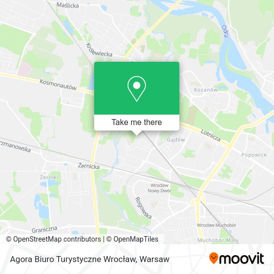 Agora Biuro Turystyczne Wrocław map