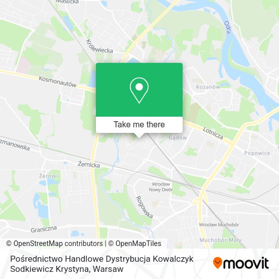 Pośrednictwo Handlowe Dystrybucja Kowalczyk Sodkiewicz Krystyna map