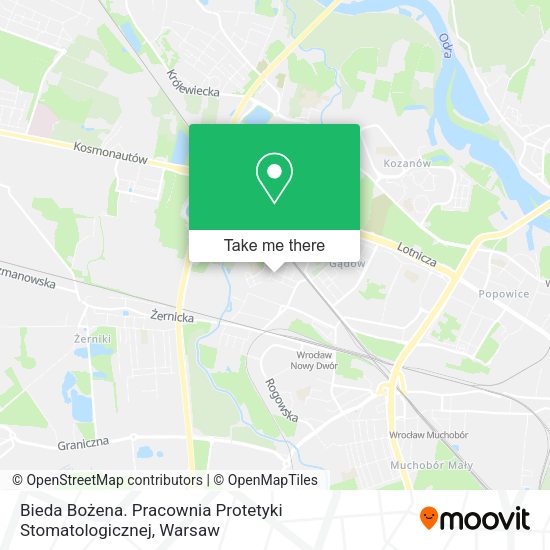 Bieda Bożena. Pracownia Protetyki Stomatologicznej map