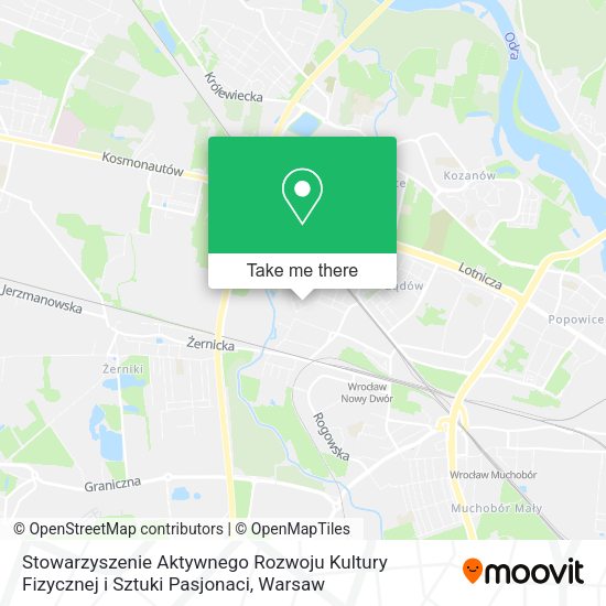 Stowarzyszenie Aktywnego Rozwoju Kultury Fizycznej i Sztuki Pasjonaci map