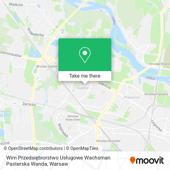 Wim Przedsiębiorstwo Usługowe Wachsman Pasterska Wanda map