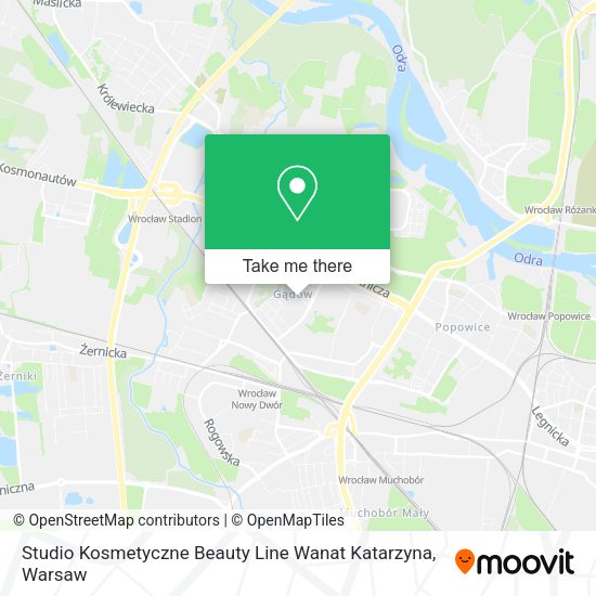 Studio Kosmetyczne Beauty Line Wanat Katarzyna map