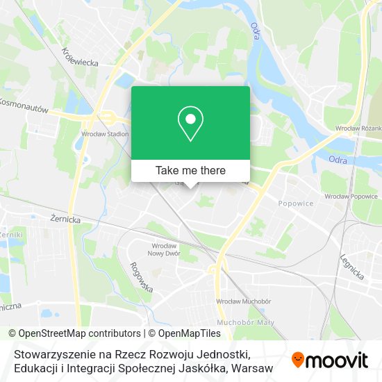 Stowarzyszenie na Rzecz Rozwoju Jednostki, Edukacji i Integracji Społecznej Jaskółka map