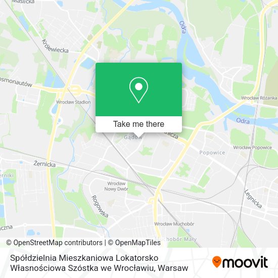 Spółdzielnia Mieszkaniowa Lokatorsko Własnościowa Szóstka we Wrocławiu map