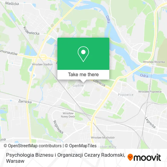 Карта Psychologia Biznesu i Organizacji Cezary Radomski