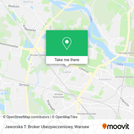 Jaworska T. Broker Ubezpieczeniowy map