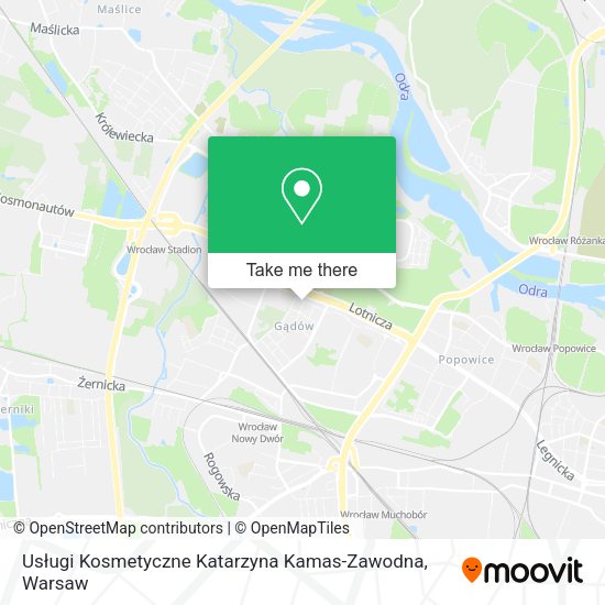 Usługi Kosmetyczne Katarzyna Kamas-Zawodna map