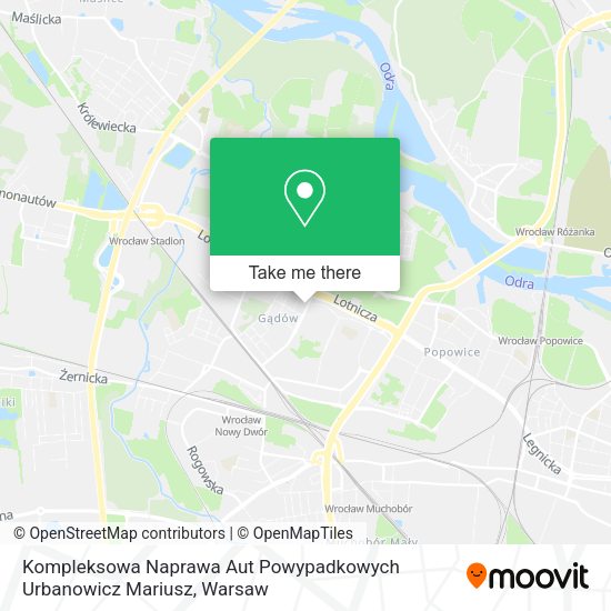 Карта Kompleksowa Naprawa Aut Powypadkowych Urbanowicz Mariusz