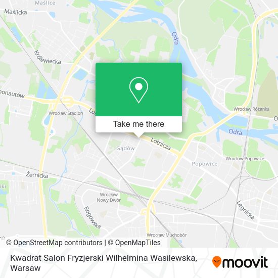 Kwadrat Salon Fryzjerski Wilhelmina Wasilewska map