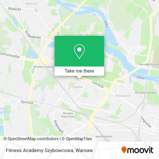 Fitness Academy Szybowcowa map