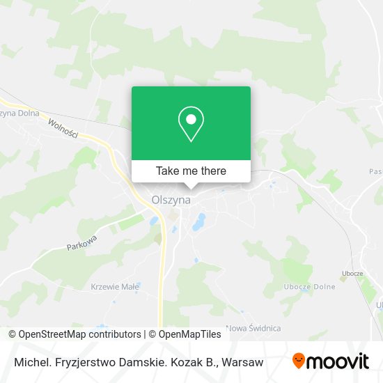 Michel. Fryzjerstwo Damskie. Kozak B. map