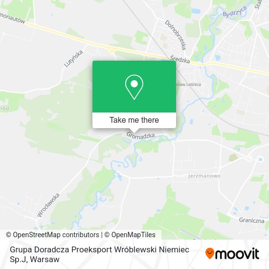 Grupa Doradcza Proeksport Wróblewski Niemiec Sp.J map