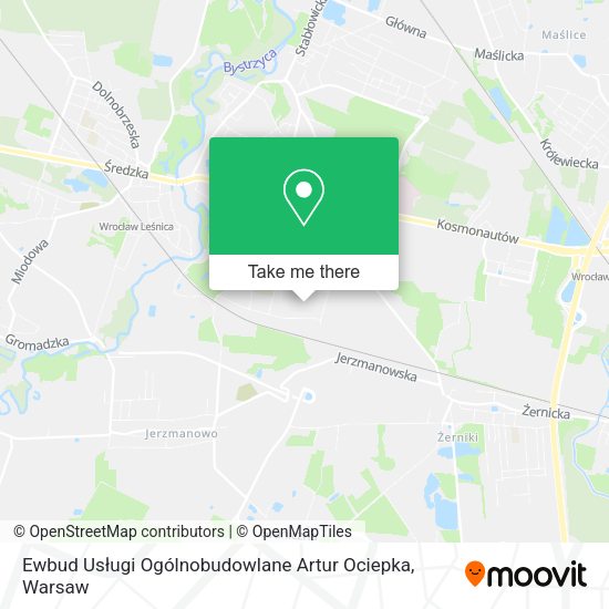 Ewbud Usługi Ogólnobudowlane Artur Ociepka map