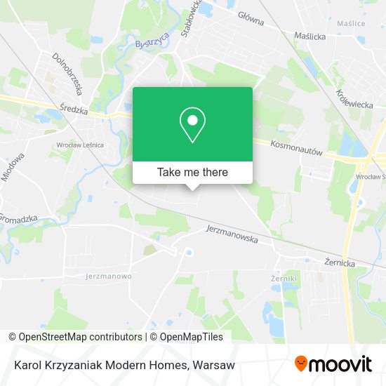 Karol Krzyzaniak Modern Homes map