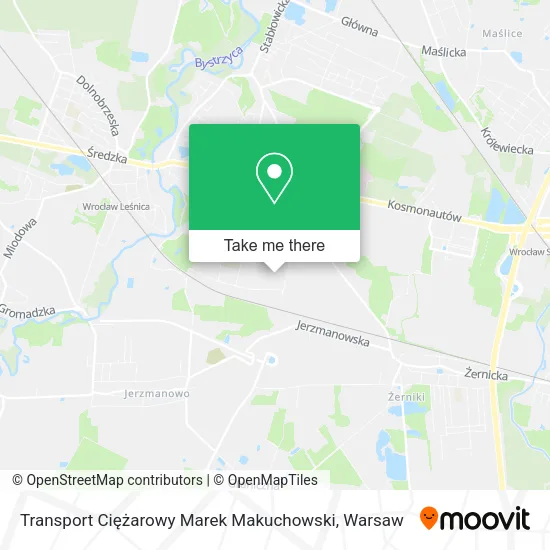 Transport Ciężarowy Marek Makuchowski map